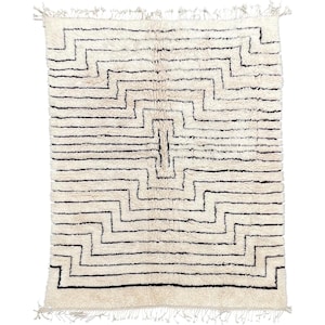 Beni ourain rug, Authentic Moroccan rug, Berber carpet, Genuine Wool rug, Handmade rug, Beni ourain style, Area rug, Tapis berbere, Teppich