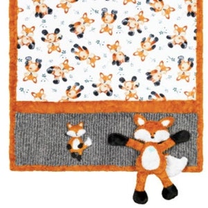 Cuddle® Buddies Kit Felix The Fox - Shannon Fabrics- Minky Cuddle Blanket Kit & Stuffed Fox