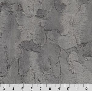 Shannon Fabrics Minky - Luxe Cuddle® Hide Graphite 60&quot; wide - Shannon Fabrics