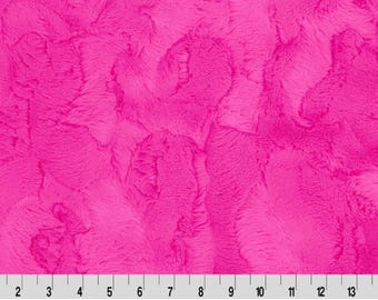 Shannon Fabrics Minky - Luxe Cuddle® Hide Think Pink / 60" wide - Shannon Fabrics