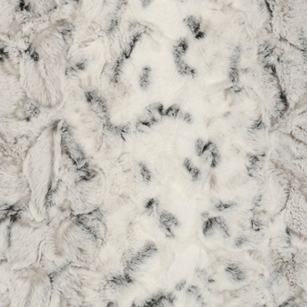 Minky - Luxe Cuddle® Snowy Owl Alloy/60" wide - Shannon Fabrics