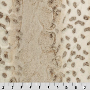Shannon Fabrics Minky - Luxe Cuddle® Arctic Lynx Ice Taupe/60&quot; wide - Shannon Fabrics