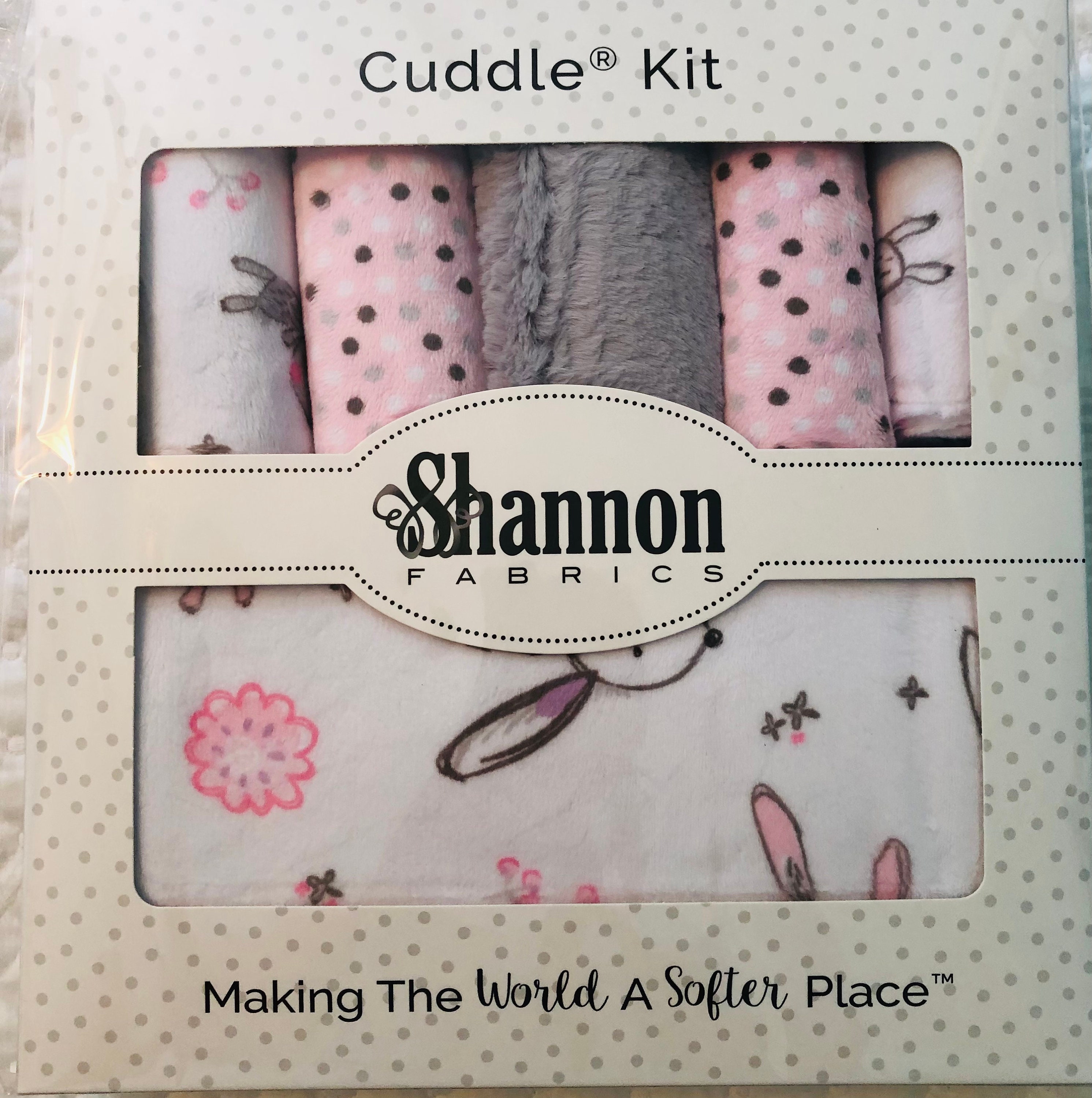 Shannon Fabrics Cuddle Kit - Bambino Hay, There in Green | Minky/Cuddle | Novelty