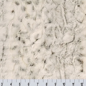Shannon Fabrics Minky - Luxe Cuddle® Frost Lynx Natural/Taupe/60&quot; wide - Shannon Fabrics