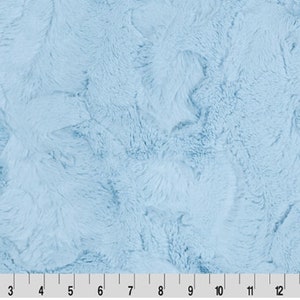 Shannon Fabrics Minky - Luxe Cuddle® Hide Baby Blue/60&quot; wide - Shannon Fabrics