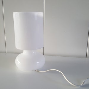 Lykta Ikea Mushroom Lamp white Glass | Bedside lamp Retro lamp | Table lamp | Vintage bulb
