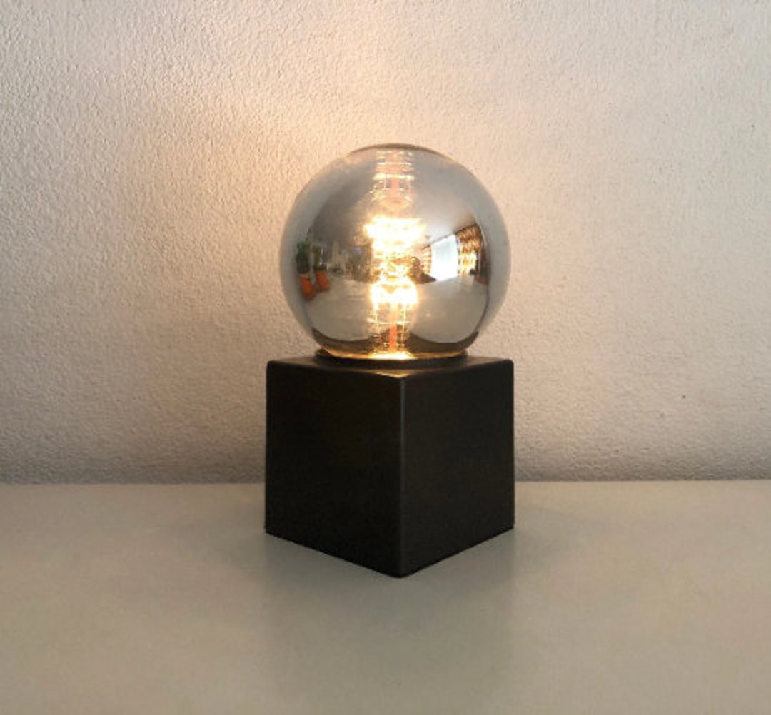 Philips Mirror Ball Lamp Vintage Cube Table Lamp Retro Etsy
