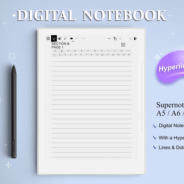 Supernote Templates Etsy