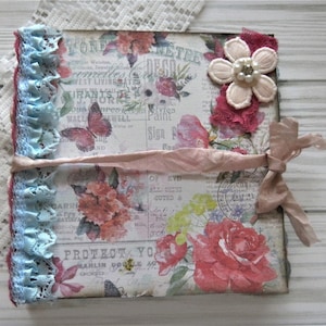 Reduced Price 15.00   Small Junk Journal, Naked Pages, 104 Blank Pages