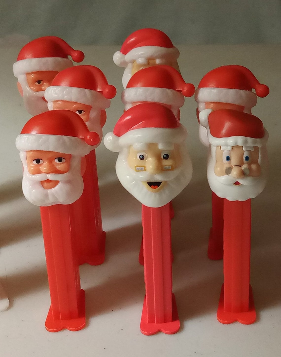 8 Santa Claus Pez Dispensers Pez Candy Red Pez Dispensers 3 Etsy