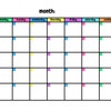 Colourful Blank Calendar Template, 11 X 8.5 Inches, Horizontal ...
