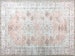 Turkish Rug, Dusty Pink Faded Vintage Oushak Beige-Blush Medallion Boho Area Rugs Luxury Living Room Bedroom Nursery Farmhouse Kilim Tapis 