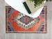 2x3 3x5 Turkish Rug, Vintage Brunt Orange Coral Red Entryway Door Floor Mat Runner Anti-slip Non slip Bath mat Bathroom Kitchen Doormat Rugs 