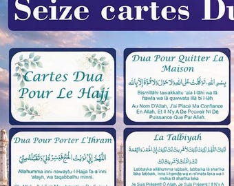 Schede didattiche per l'Hajj in francese / Schede didattiche per le suppliche islamiche (PDF JPG scaricabili)