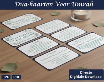 Umrah Dua Karten Deutsch kaarten / Descarga digital PDF en JPG Alemán