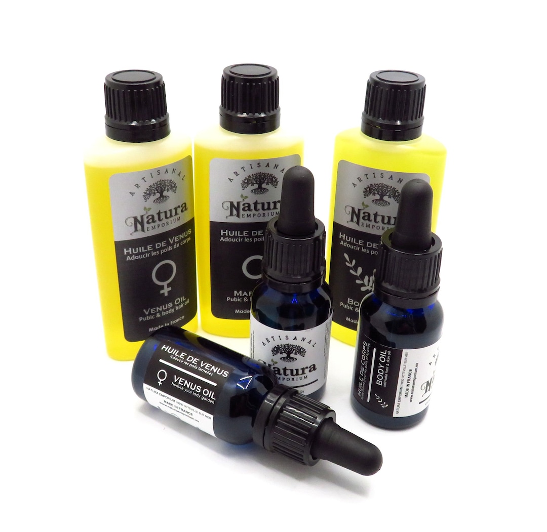 Moisturising and Hydrating Body, Skin and Hair Oil Pubic Hair Softener