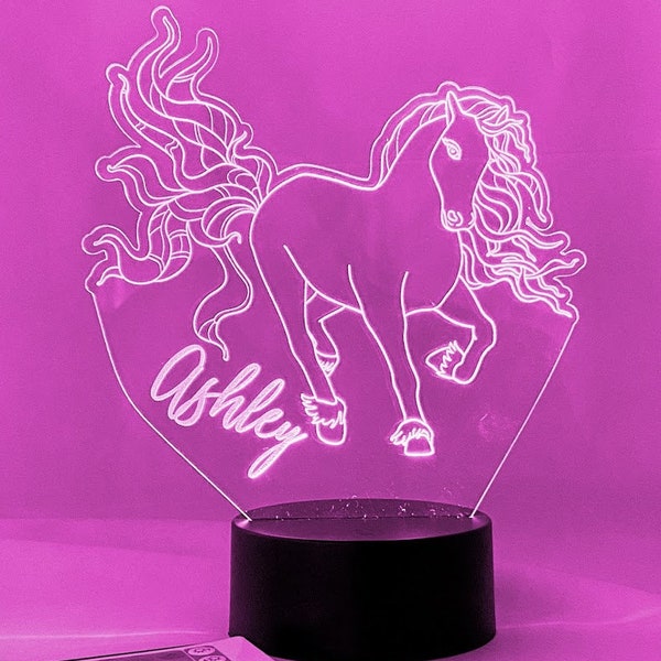 Horse Night Light Etsy