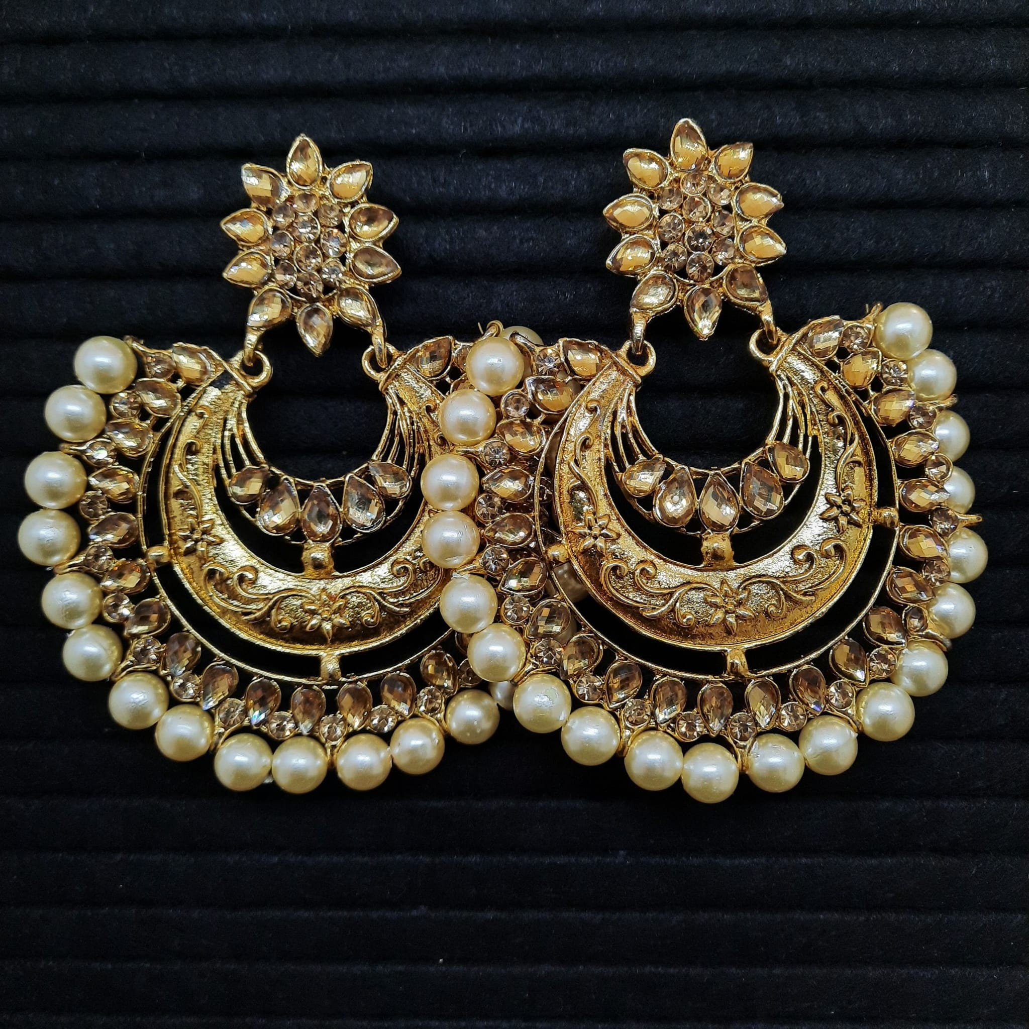 Indian Traditional Triple Layer Silver Oxidized Kashmiri Jhumka Jhumki  Earrings – OO LALA JI