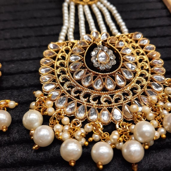 Kumar Jewels Female Indian Traditional Designer Kundan Pearl Beaded Big  Earrings Jewelery, Size: Standard at Rs 3696/pair in Jalandhar