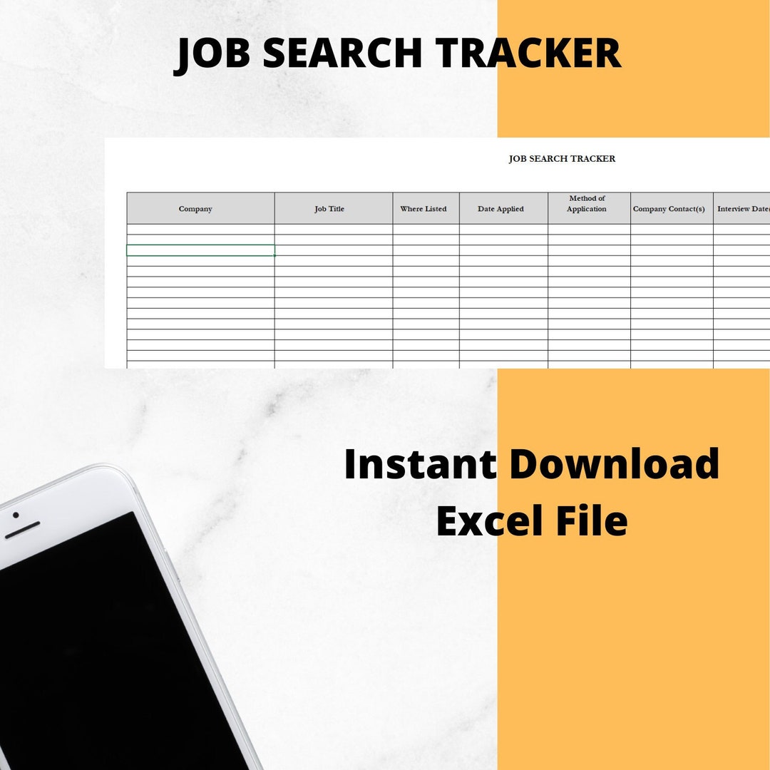 Printable Job Search / Job Application Tracker Includes Free Ebook - Etsy