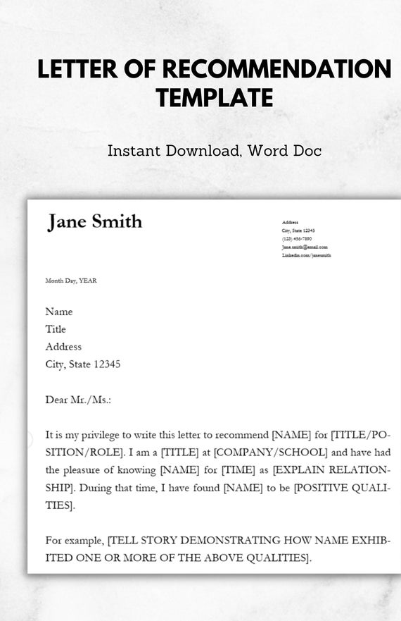 Letter of Template Includes Free Ebook Etsy Letter of Template Includes Free Ebook Etsy