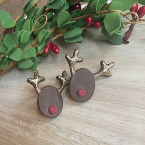 Reindeer earring reindeer statement stud earrings famous reindeer stud earrings Christmas stud earrings