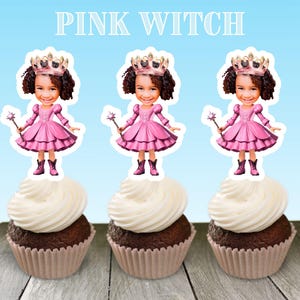 Wicked Cupcake Toppers Custom Photo Sticker Favor Toppers Birthday Party Supplies