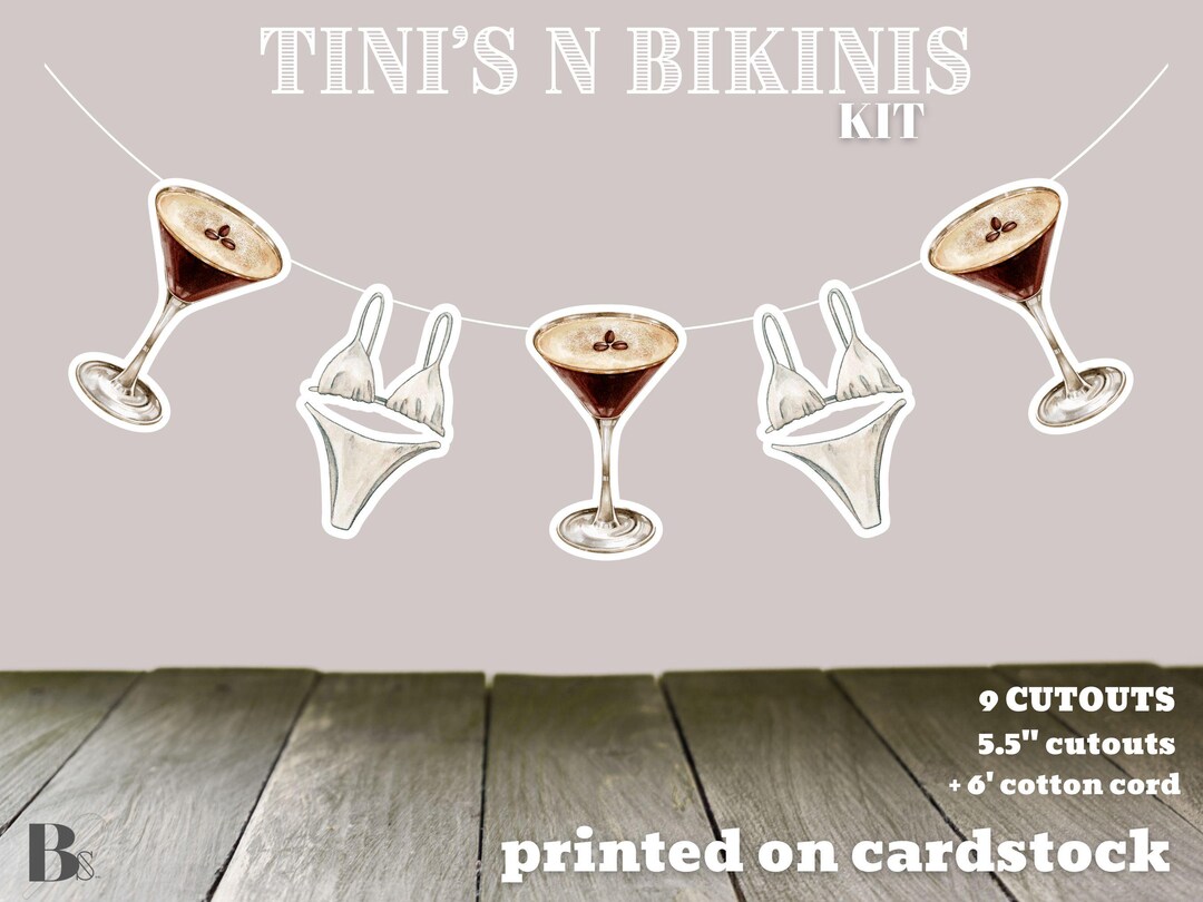 YCTHUNFISH 24-Pack A Tini Bit Older Cupcake Toppers | Espresso Martini Theme Party Decorations