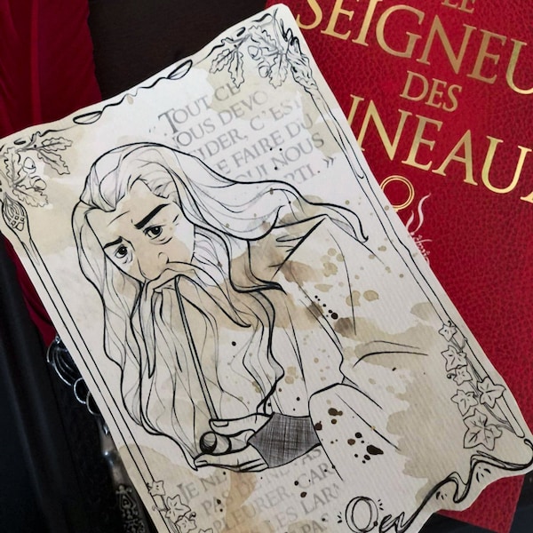 Illustration - Gandalf - Portrait - Le Seigneur des Anneaux