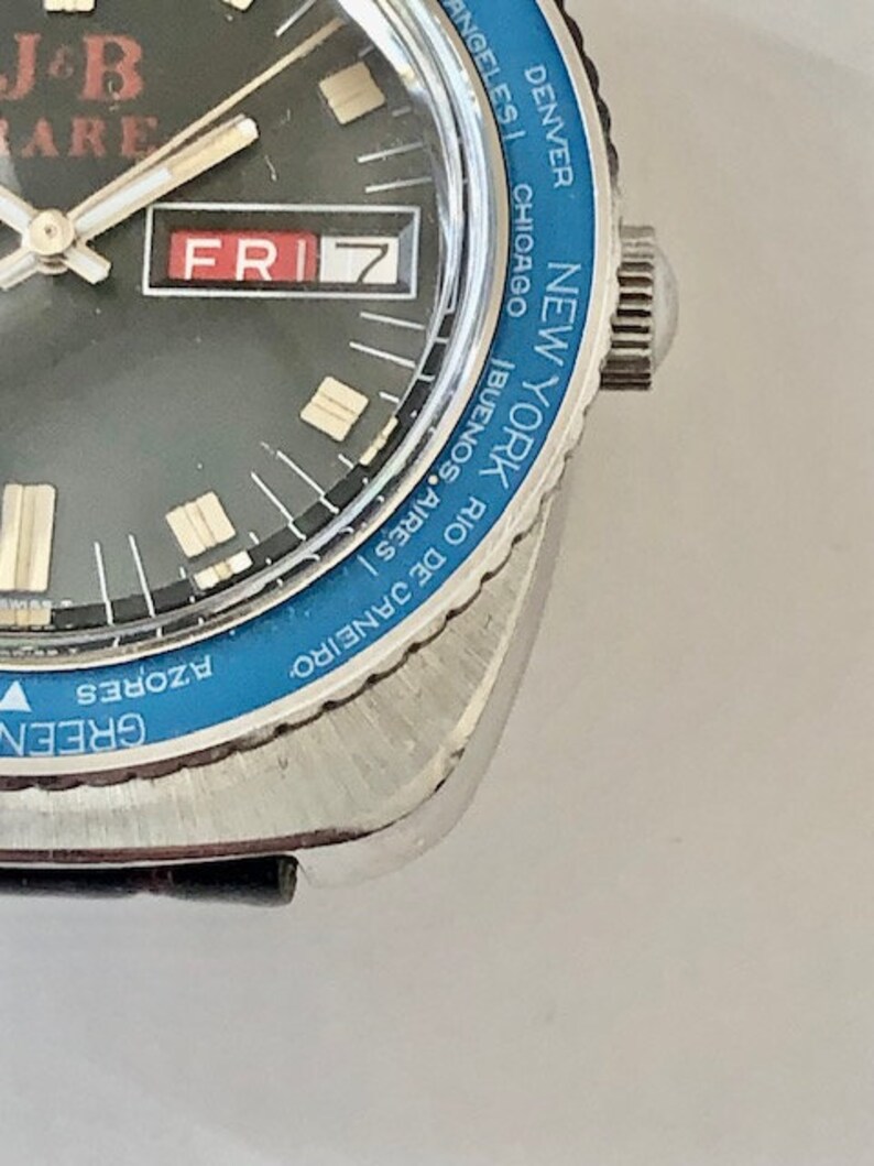 1960's Vintage Bulova World Time Automatic Watch With Etsy