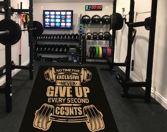 Gym Room Rug: Non-Slip Fitness Decor, Bodybuilding Sport Rug