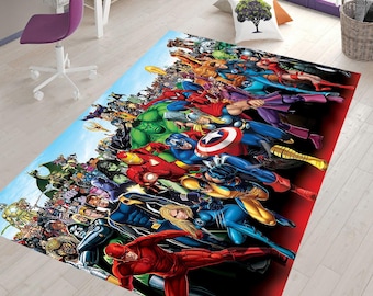Spiderman Rug, Child Rug, Rug for Living Room, Fan Rug, Area Rug, Non slip Carpet,Home Decor Rug, Kids Room Rug,Desing Rug, Popular Rug,