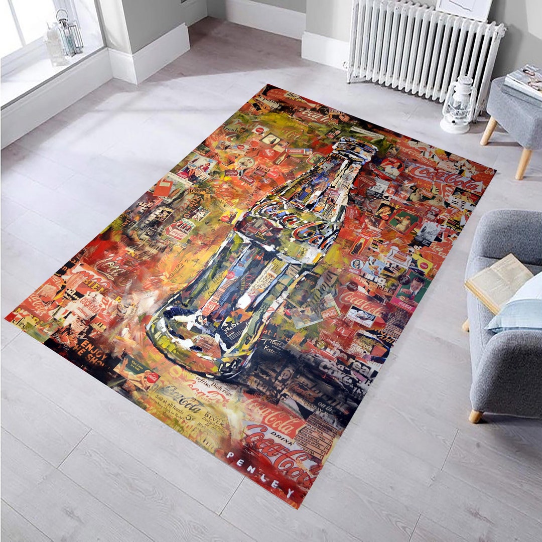 Coca Cola Rug,coke Rug,retro Rug,popular Rug,kitchen Rug,home Decor Rug ...