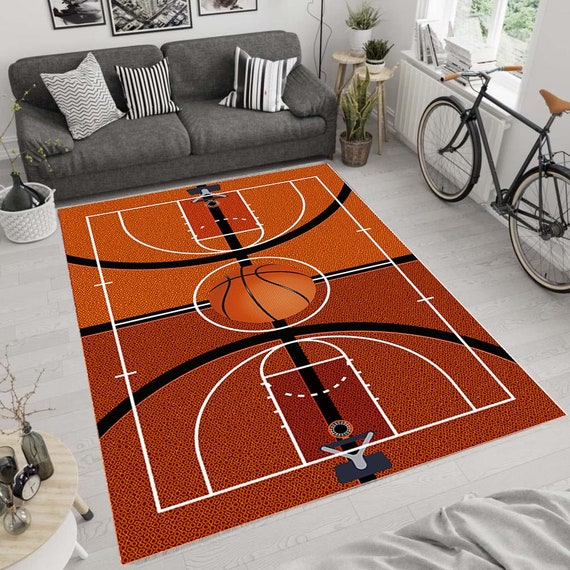 Basketball Shoe Shaped Mat, Basketball Bedroom Carpet
