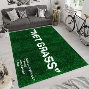 Pre-owned Ikea X Off White Ikea “wet Grass” Rug In Green