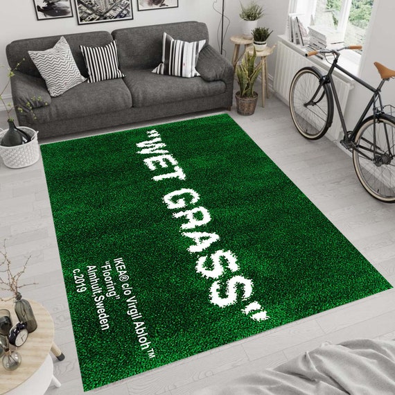 Wet Grass Rug,home Decor Rug,wet Grass, Virgil Carpet, Modern Rug, Themed  Rug, Area Rug, Rugs for Living Room, Non Slip Carpet 