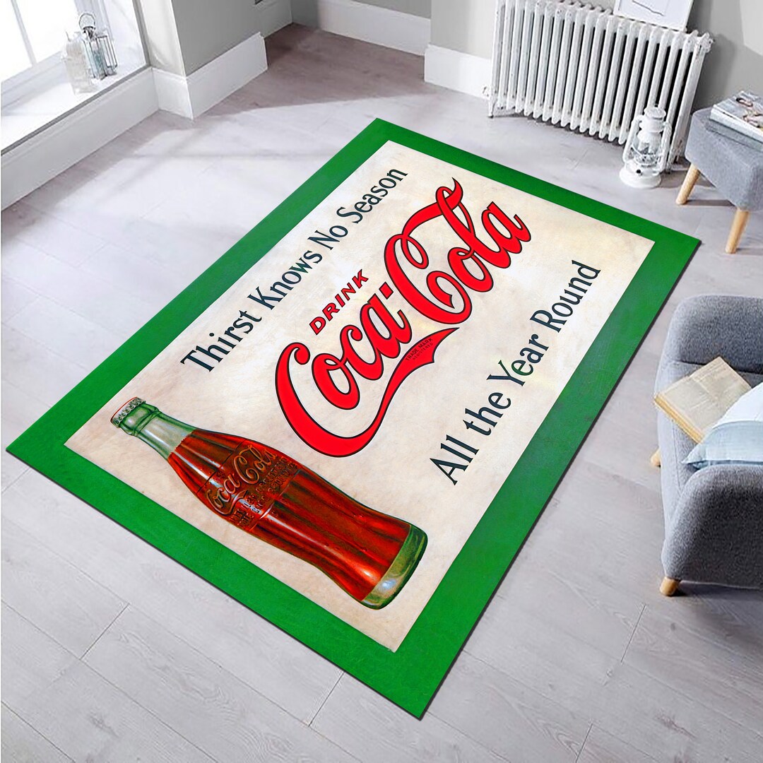 Coca Cola Rug,modern Rug,coke Rug,home Decor Rug,retro Rug,gift for Him