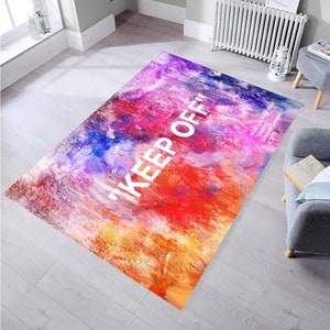 Keep Off Rug,Keep Off Carpet,Decoración Del Hogar,Themed Rug,Colorful Rug,Gift For Her,Home Decor Rug,Area Rug,Modern Rug,Living Room Rug,