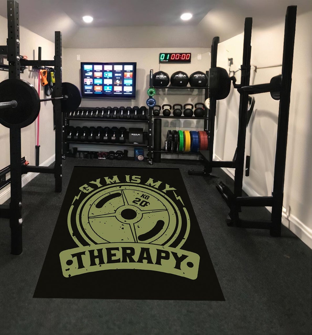Therapy Rug Gym is My Therapy Rug: Non-slip Fitness Room Decor - Etsy Canada