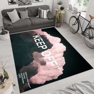 Cloudy Keep Off Rug,Modern Keep Off Rug,Living Room Rug,Keep Off Decor,Decoración del hogar,Office Rug,Retro Rug,New Home Gift,Non-Slip Rug