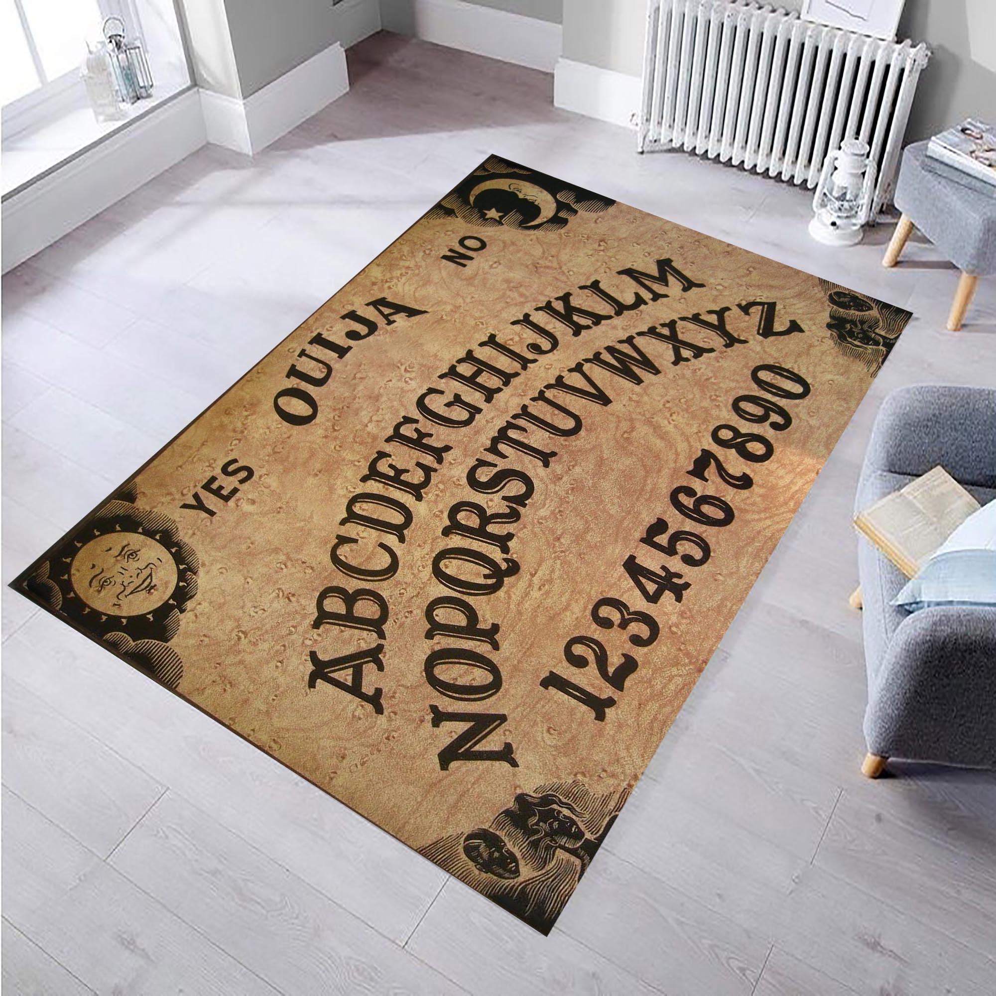 Ouija Board Rug: Non-slip Microfiber Area Rug - Etsy