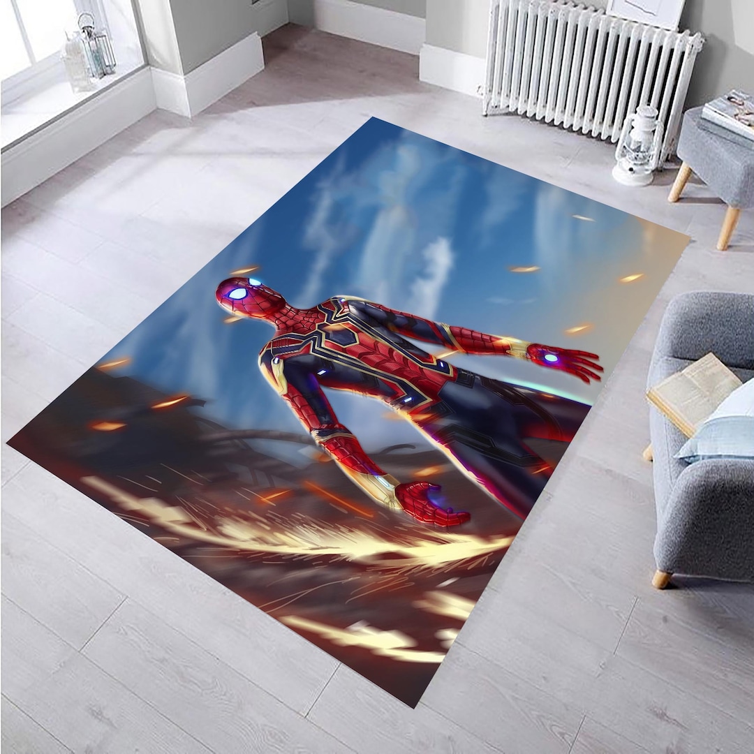 Spiderman Rug, Kids Room Rug, Fan Rug, Area Rug,non Slip Carpet, Kids ...