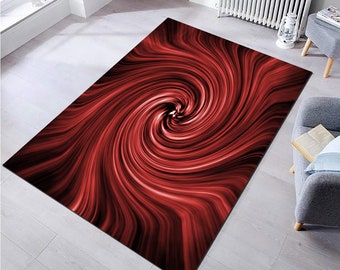 3D Fractal rug, Vortex rug Patterned,Home Decor Rug,Illusion Rug, Modern Rug, Abstract Rug, Rugs for Living Room,Non slip Carpet, Area Rug,4