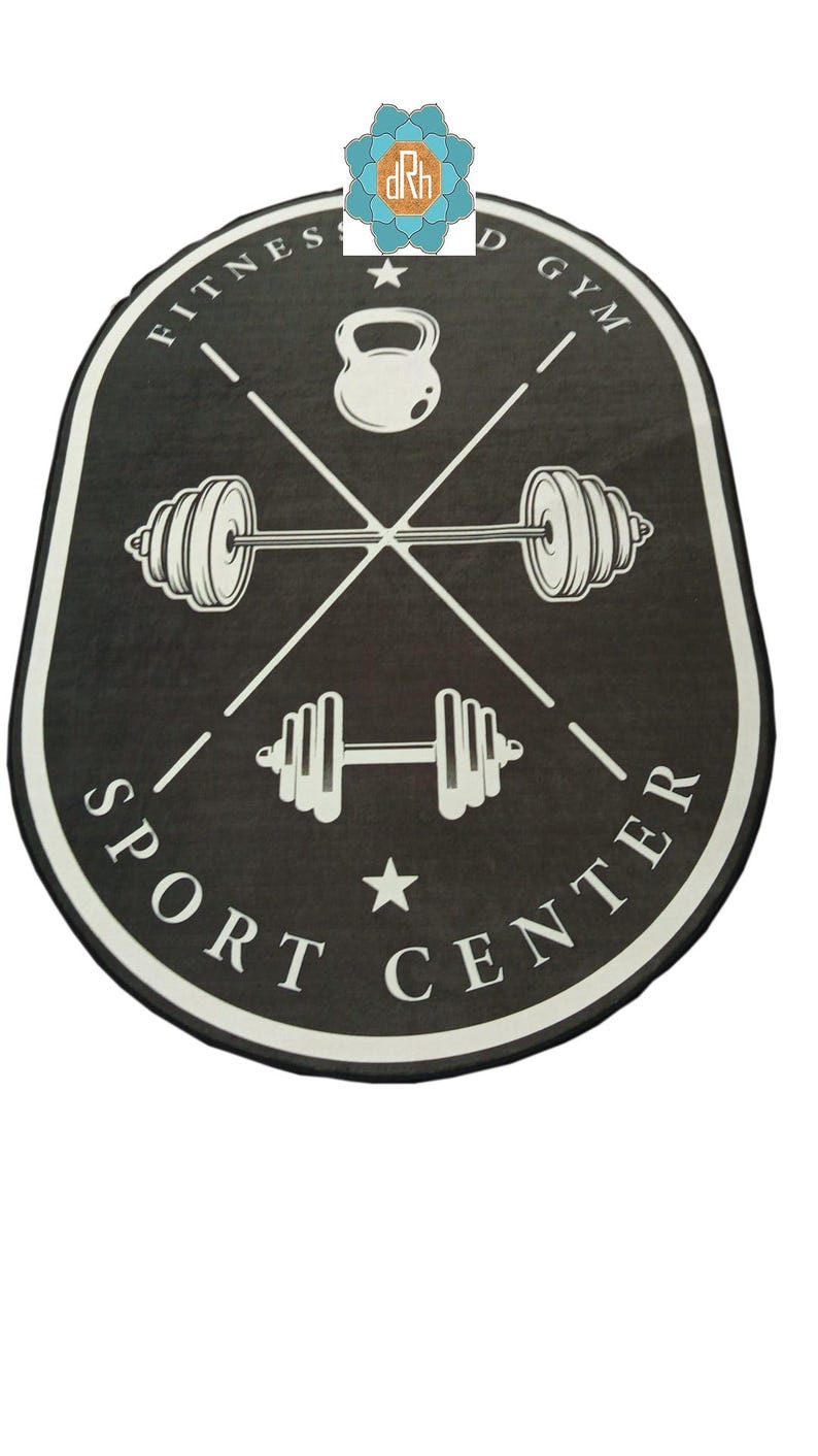 Exercise Area Rugs Motivational Gym Room Rug: Fitness Sport Center Area Rug - Etsy