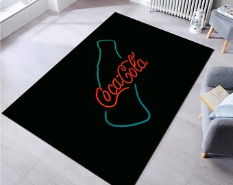 Coca Cola Rug: Retro Style, Non-Slip Area Rug