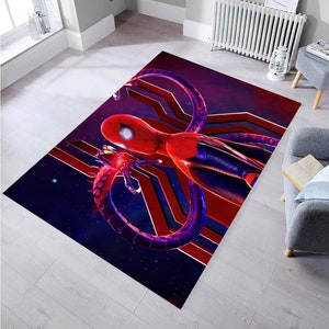 Alfombra para habitación de niños, alfombra de Spiderman, alfombra para habitación de niños, alfombra antideslizante, alfombra decorativa para niños, alfombra decorativa para el hogar, alfombra para sala de estar, alfombra decorativa