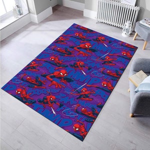 Alfombra de hombre araña Alfombra infantil Alfombra de habitación para niños Alfombra de regalo Alfombra para sala de estar Ru, Alfombra antideslizante Alfombra de decoración del hogar Alfombra colorida Alfombra de diseño 5