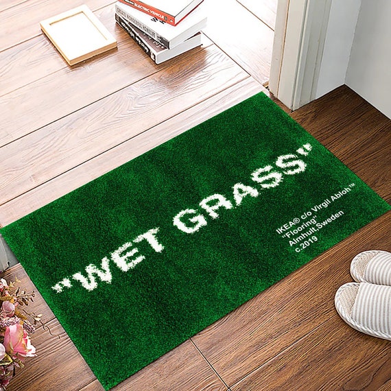 Washing a Smelly Wet Grass Rug by Virgil x Ikea 