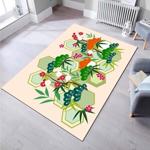 Alfombra popular, alfombra abstracta, alfombra de área, alfombra retro, alfombra moderna, alfombra decorativa para el hogar, alfombras para sala de estar, alfombra antideslizante, alfombra decorativa