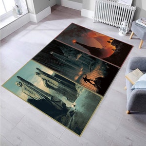Lord Decor,Boy Room Rug,Lord Of The Rings Rug,Modern Rug,Fan Rug,Lord Rug,Area Rug,Non-Slip Rug,Movie Rug,Kids Rug,Rug for Living Room